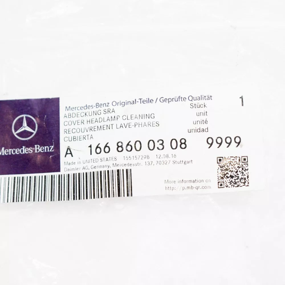 NEW MB GL-CLASS X166 RIGHT HEADLIGHT WASHER CAP COVER SET A16686003089999