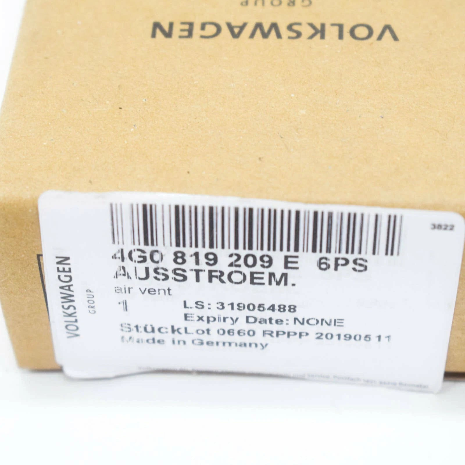 NEW AUDI A6 C7 4G FRONT DASHBOARD LEFT UPPER AIR VENT 4G0819209E6PS