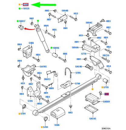 new ford transit mk3 rear leaf spring 1721797 6c11-5560-re original