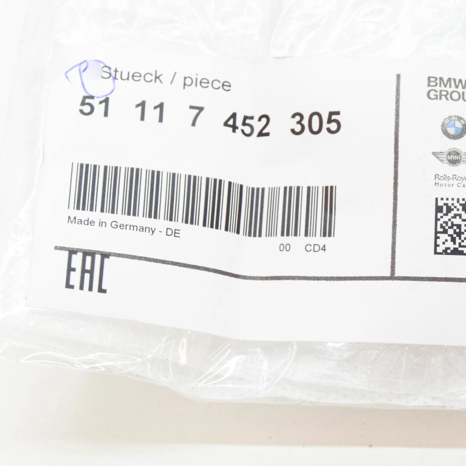 NEW BMW 2 CABRIO F23 FRONT LEFT FOG LIGHT TRIM 7452305 51117452305 ORIGINAL