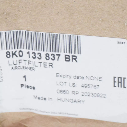 NEW AUDI A5 SPORTBACK 8T ENGINE AIR FILTER BOX 8K0133837BR ORIGINAL