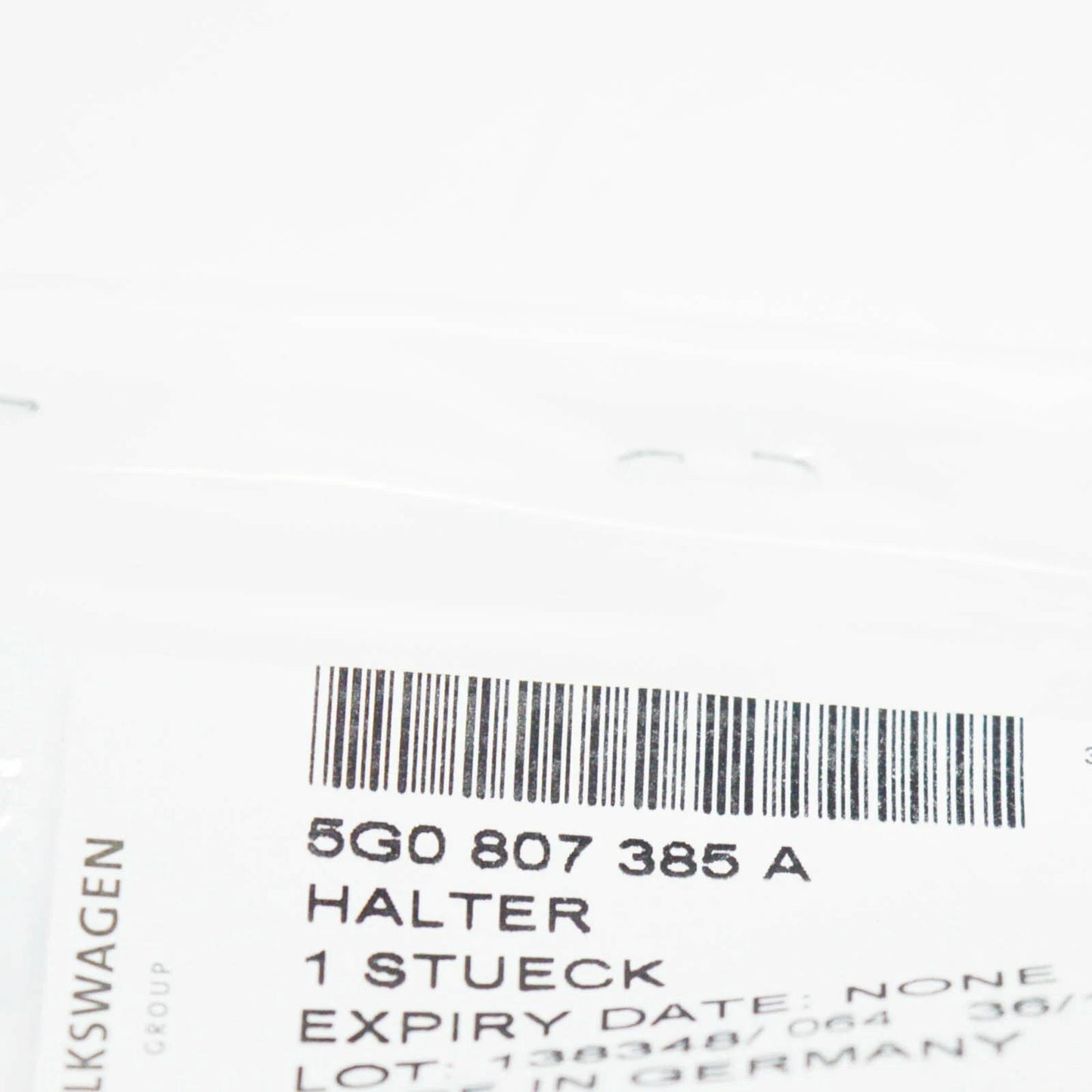 NEW VOLKSWAGEN GOLF MK7 5G HOLDER FOR BOWDEN CABLE TOW HITCH 5G0807385A