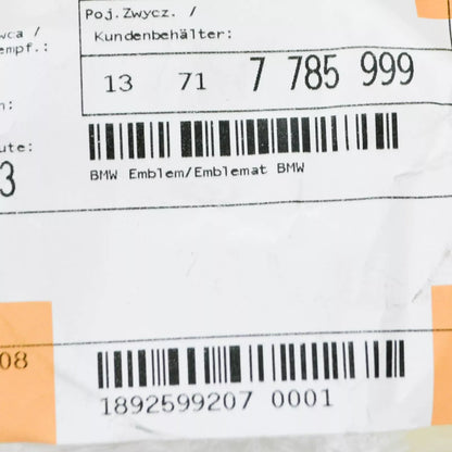 NEW BMW E46 SEDAN WAGON ENGINE COVER BMW EMBLEM BADGE 82MM 7785999 13717785999