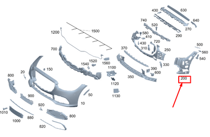 new mercedes-benz s w223 front left bumper carrier a2238851700 original