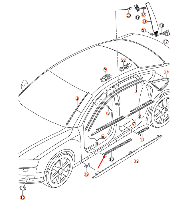 new audi a5 8t front left door sill entrance plate 8t8853373b01c original