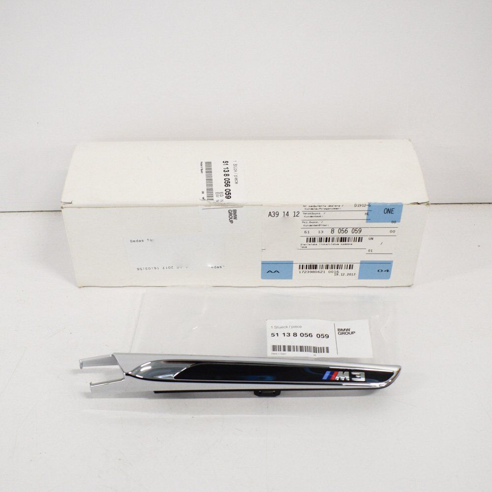 new bmw 3 f80 m front left fender moulding 51138056059 8056059 2012 original