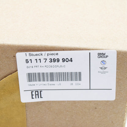 new bmw x3 g01 front right bumper side open grille 51117399904 original