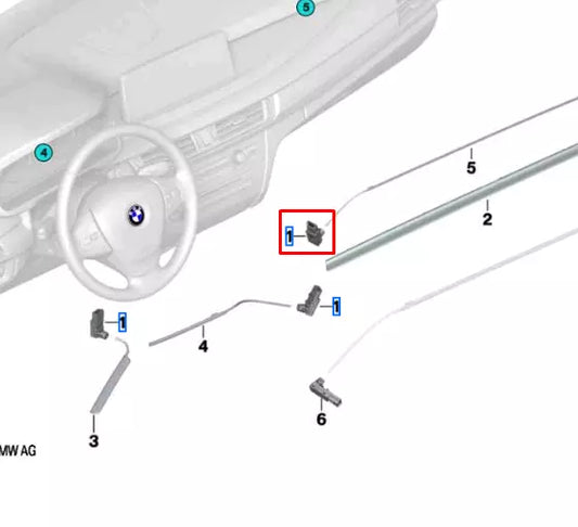 NEW BMW X5 F15 M F85 INTERIOR DASHBOARD LED-MODULE 63317941157 ORIGINAL