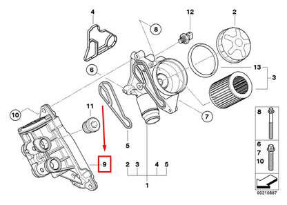 NEW BMW X3 E83 OIL COOLER THERMOSTAT HOUSING 11427577284 7577284 ORIGINAL