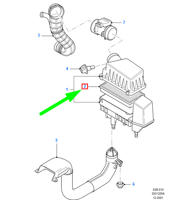 new ford focus mk1 air cleaner element 98ax-9601-aa 1072246 original