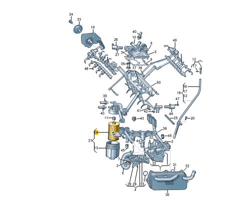 NEW AUDI A8 S8 4H OIL FILTER 079198405D 2016 4.0 PETROL 382KW ORIGINAL
