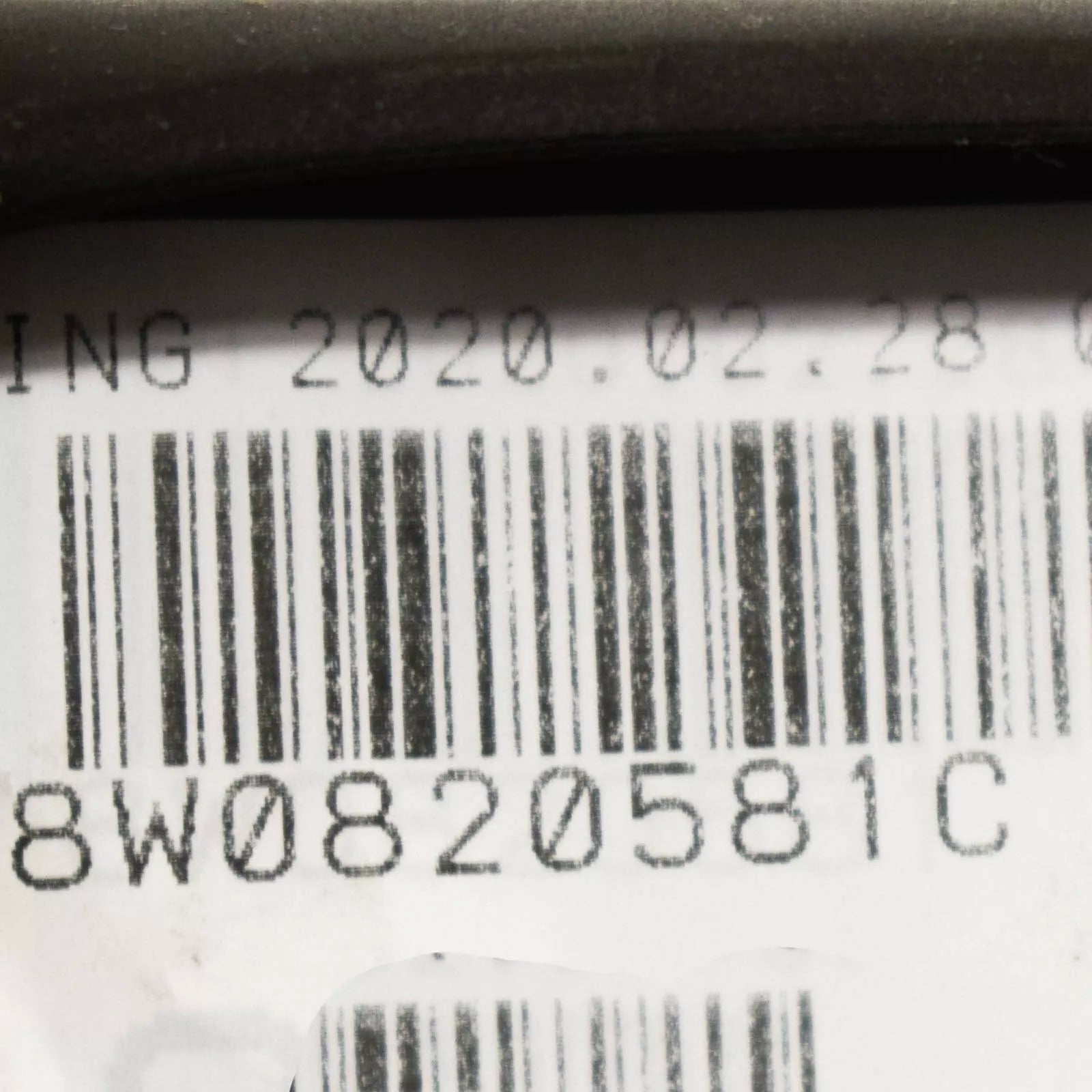 NEW AUDI A4 B9 FENDER PROTECTION FILM 8W0820581C 2019 ORIGINAL