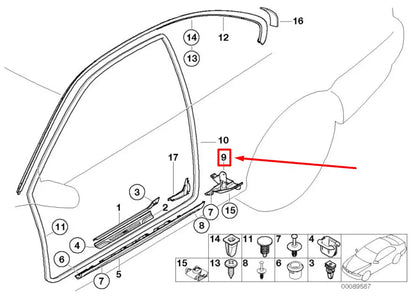NEW BMW 3 E46 RIGHT COVERING 8244046 51718244046 ORIGINAL