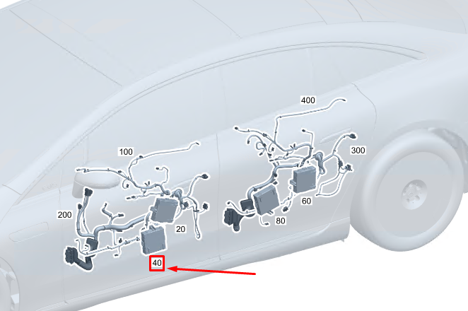 new mercedes-benz eqs v297 front left door control unit a2239000330 original