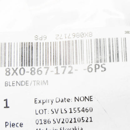 NEW AUDI A1 8X FRONT RIGHT DOOR PULL HANDLE TRIM 8X08671726PS ORIGINAL