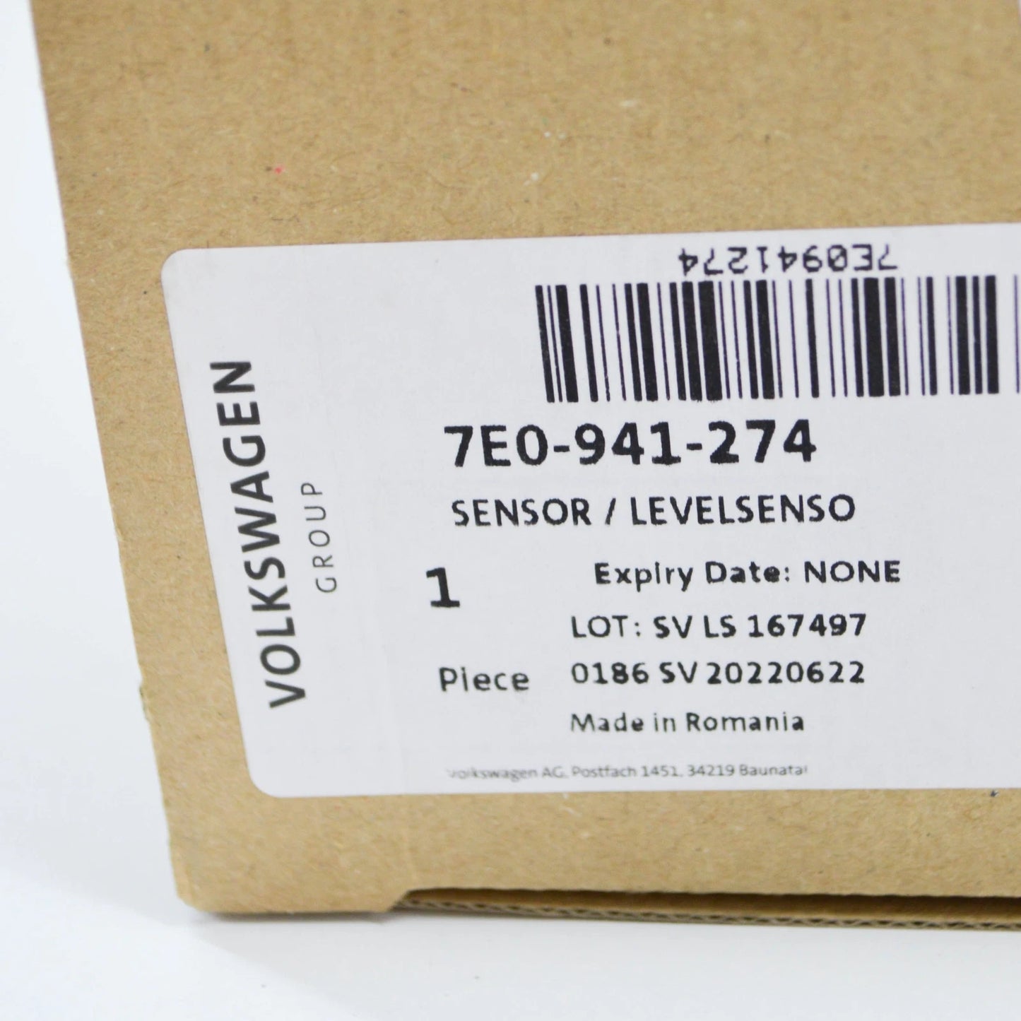 NEW VW TRANSPORTER VI T6 SG REAR RIGHT LEVEL SENSOR WITH POLES 7E0941274