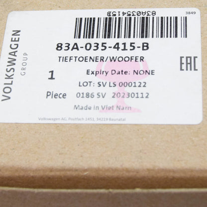 NEW AUDI Q2 GA FRONT LEFT DOOR BASS LOUDSPEAKER 83A035415B ORIGINAL