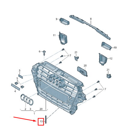 new audi a3 sportback 8v front sealing foam tape 8v0807674 original