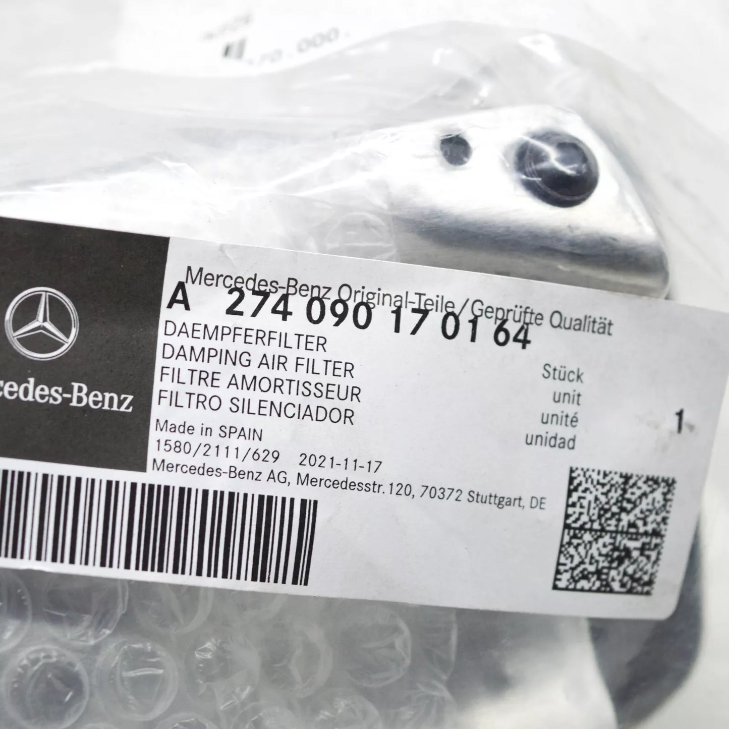 NEW MERCEDES-BENZ C W204 AIR FILTER BOX A2740901701 ORIGINAL