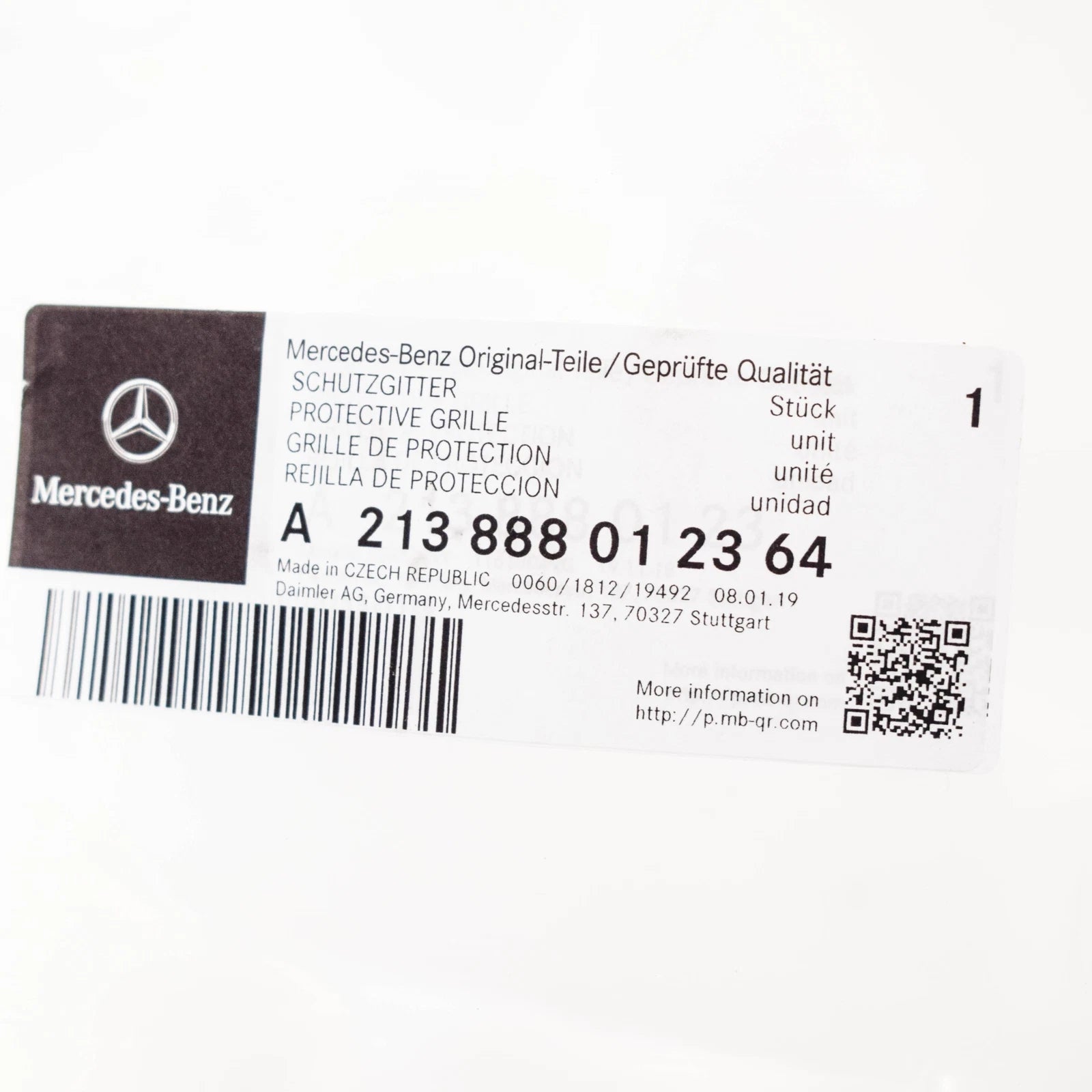 NEW MERCEDES-BENZ E W213 RADIATOR GRILLE A213888012364 ORIGINAL