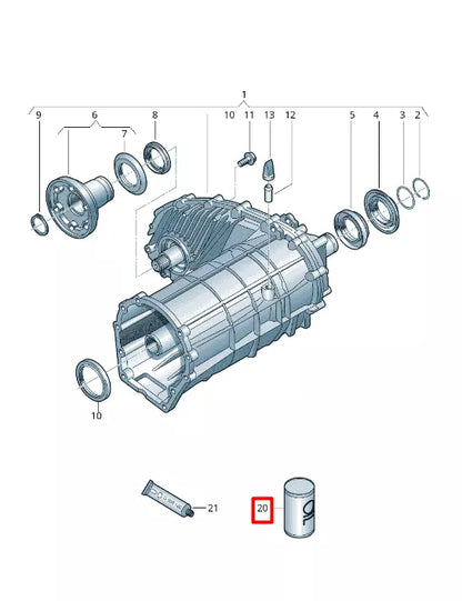NEW VOLKSWAGEN AMAROK FLATBED TRANSFER GEARBOX OIL G052536A2 2011 21815709