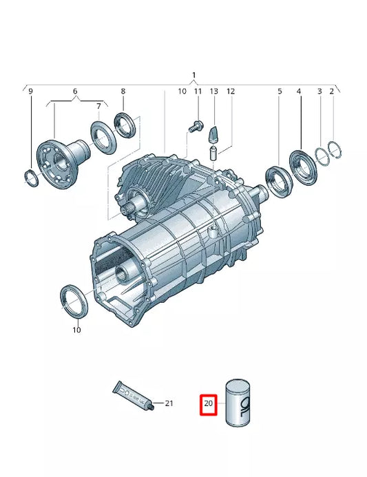 NEW VOLKSWAGEN AMAROK FLATBED TRANSFER GEARBOX OIL G052536A2 2011 21815709