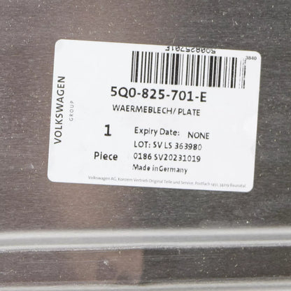 NEW AUDI Q2 GA EXHAUST REAR SILENCER HEAT SHIELD 5Q0825701E ORIGINAL