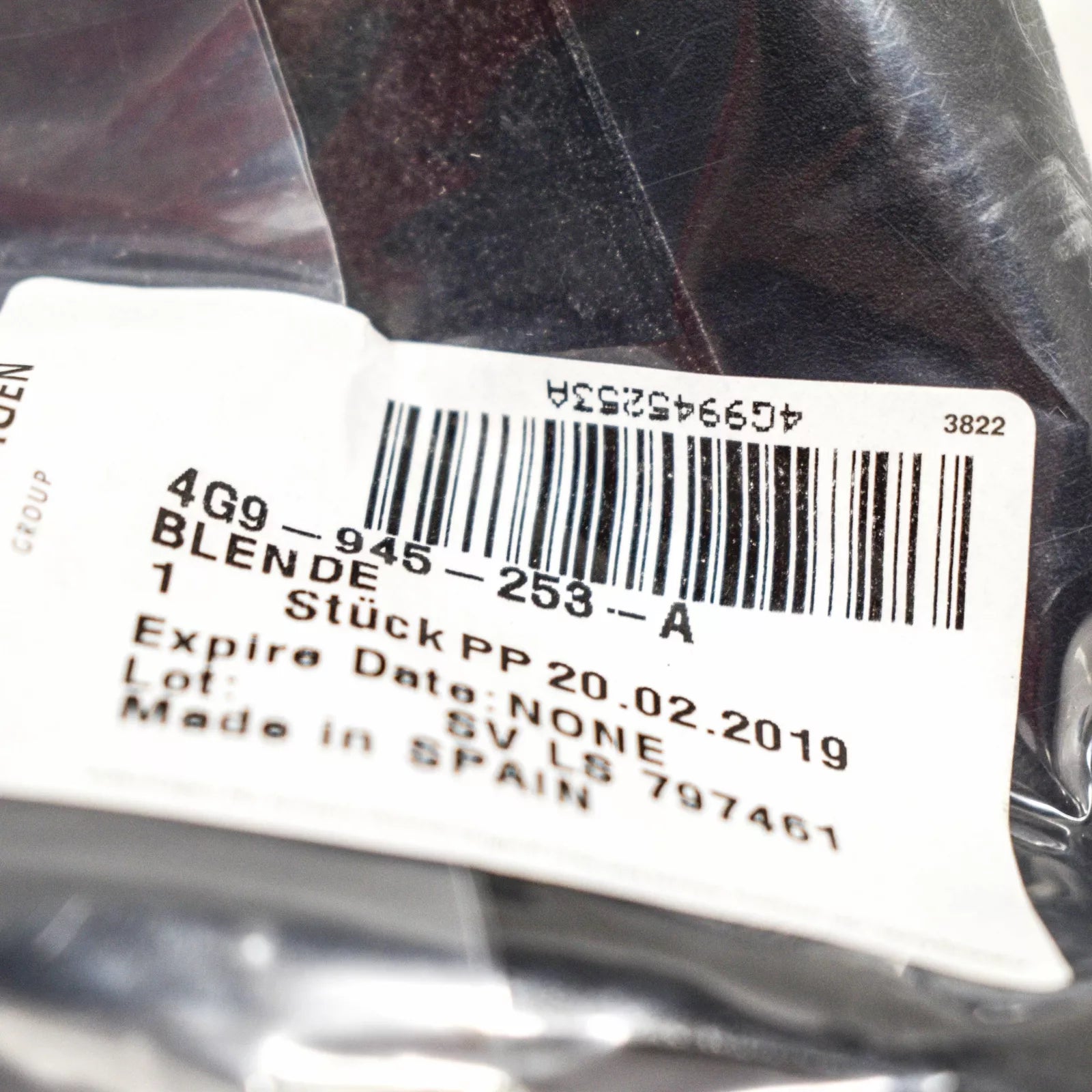 NEW AUDI A6 C7 REAR LEFT TAIL LIGHT TRIM 4G9945253A ORIGINAL