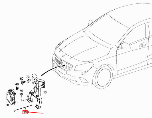 new mercedes-benz gla x156 cruise control adapter line a1765405109 original