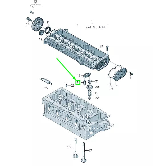 NEW VOLKSWAGEN ARTEON 3H7 HYDRAULIC LASH ADJUSTER 05L109521