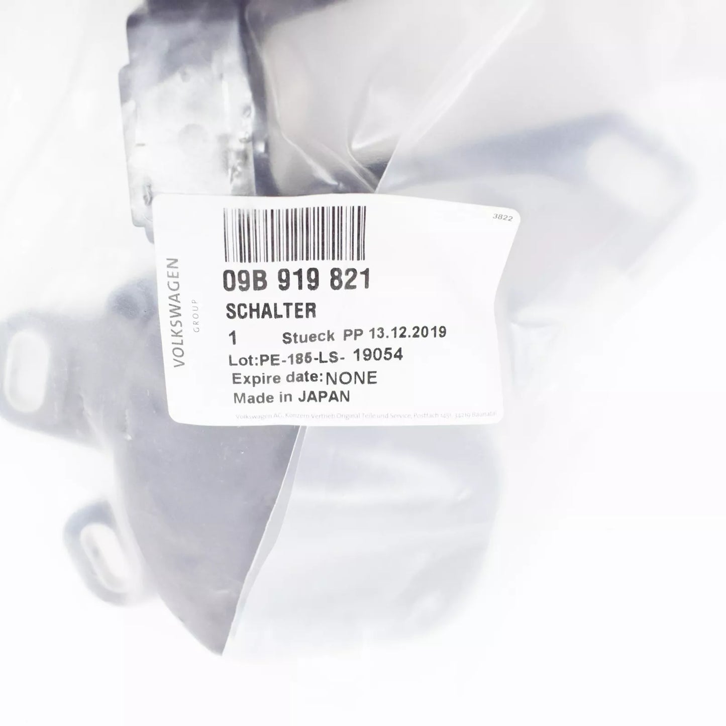 NEW VW SHARAN 7M AUTOMATIC GEARBOX MULTI-FUNCTION SWITCH 09B919821 ORIGINAL