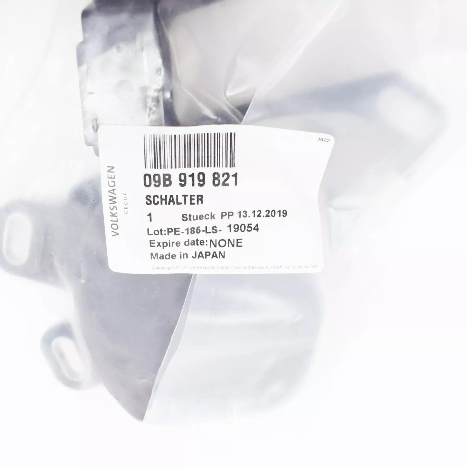 NEW VW SHARAN 7M AUTOMATIC GEARBOX MULTI-FUNCTION SWITCH 09B919821 ORIGINAL