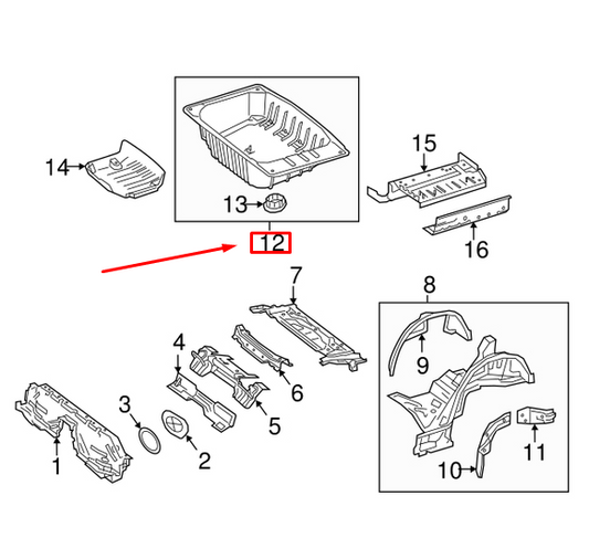 new mercedes-benz c w205 spare tire panel a2056102102 original