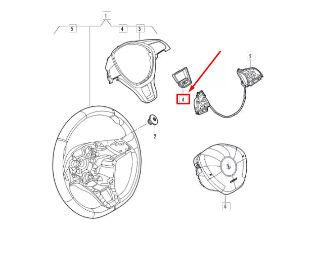 NEW VW TOUAREG CR STEERING WHEEL R-LINE TRIM 3QF419685ICL ORIGINAL
