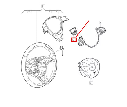 NEW VW TOUAREG CR STEERING WHEEL R-LINE TRIM 3QF419685ICL ORIGINAL