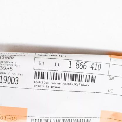 NEW BMW 6 E24 FRONT BUMPER LEFT END PIECE 51111866410 ORIGINAL