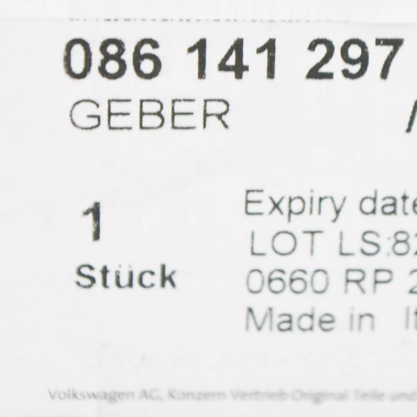 NEW AUDI R8 42 CLUTCH POSITION SENSOR 086141297 ORIGINAL