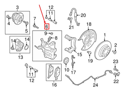 NEW AUDI A3 SPORTBACK 8V REAR RIGHT BRAKE CALIPER 8V0615424A ORIGINAL