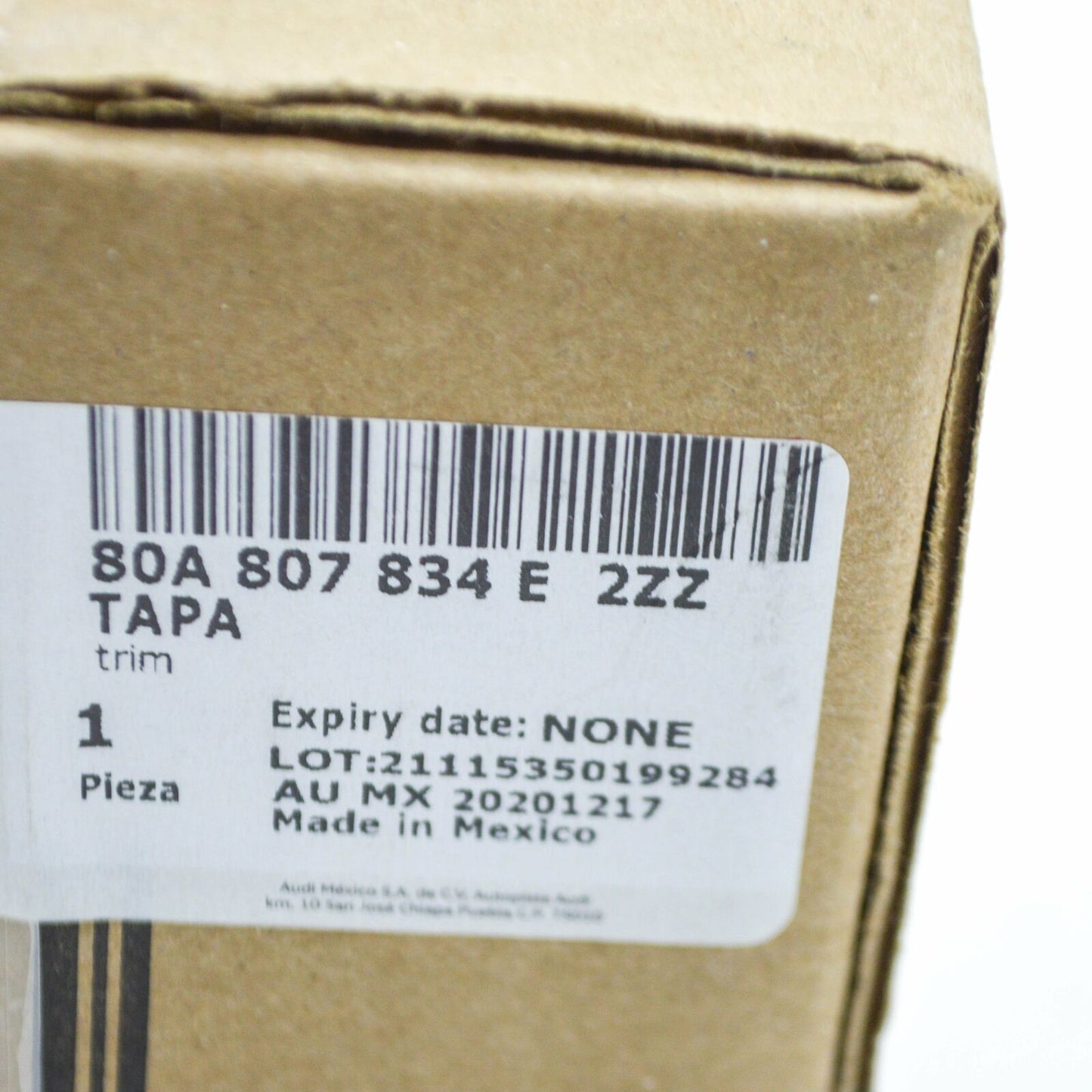 NEW AUDI Q5 80A REAR RIGHT INNER TAILPIPE BEZEL TRIM 80A807834E2ZZ ORIGINAL