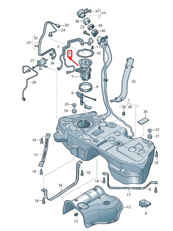 new audi q5 fy fuel return line 80a201227a original
