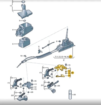 NEW VOLKSWAGEN T-CROSS C11 GEAR SHIFT ABUTMENT 5WA711781
