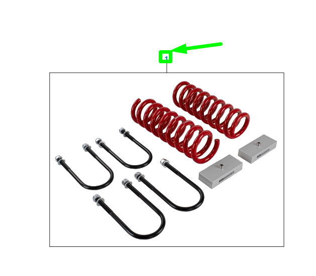 new ford ranger t6 mk1 rear suspension lift kit a66sx-5c308-ha 2472566 original