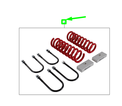 new ford ranger t6 mk1 rear suspension lift kit a66sx-5c308-ha 2472566 original