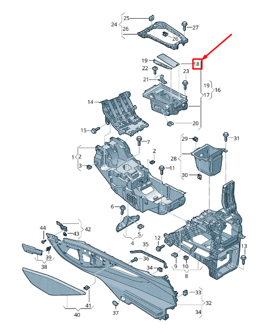 new audi e-tron gen cupholder insert 4ke862145 original