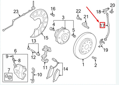 NEW VOLKSWAGEN BEETLE A5 FRONT BRAKE HOSE PIPE 5C0611701A