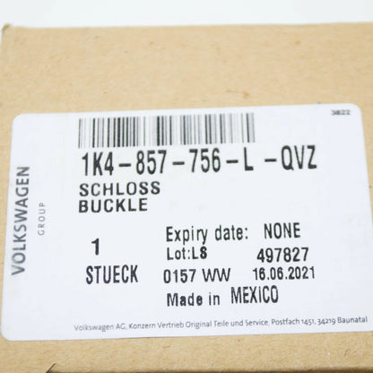 NEW VOLKSWAGEN GOLF MK5 FRONT RIGHT SEAT BELT BUCKLE 1K4857756LQVZ