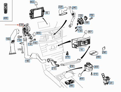 new mercedes-benz e w212 comand operating module fan lhd a2129063002 original