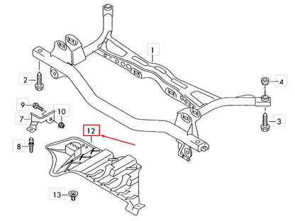 NEW VOLKSWAGEN BEETLE A5 REAR AXLE COVER TRIM 1K0501713C ORIGINAL