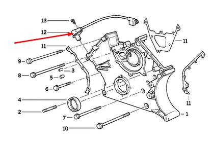 NEW BMW 7 E38 CRANKSHAFT SPEED SENSOR 12141729292 1729292 ORIGINAL