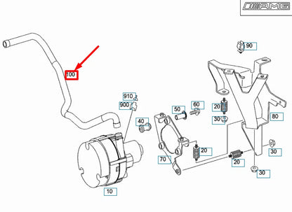 NEW MERCEDES-BENZ E W211 AIR PUMP TO COMPRESSOR HOSE A1132380482 ORIGINAL